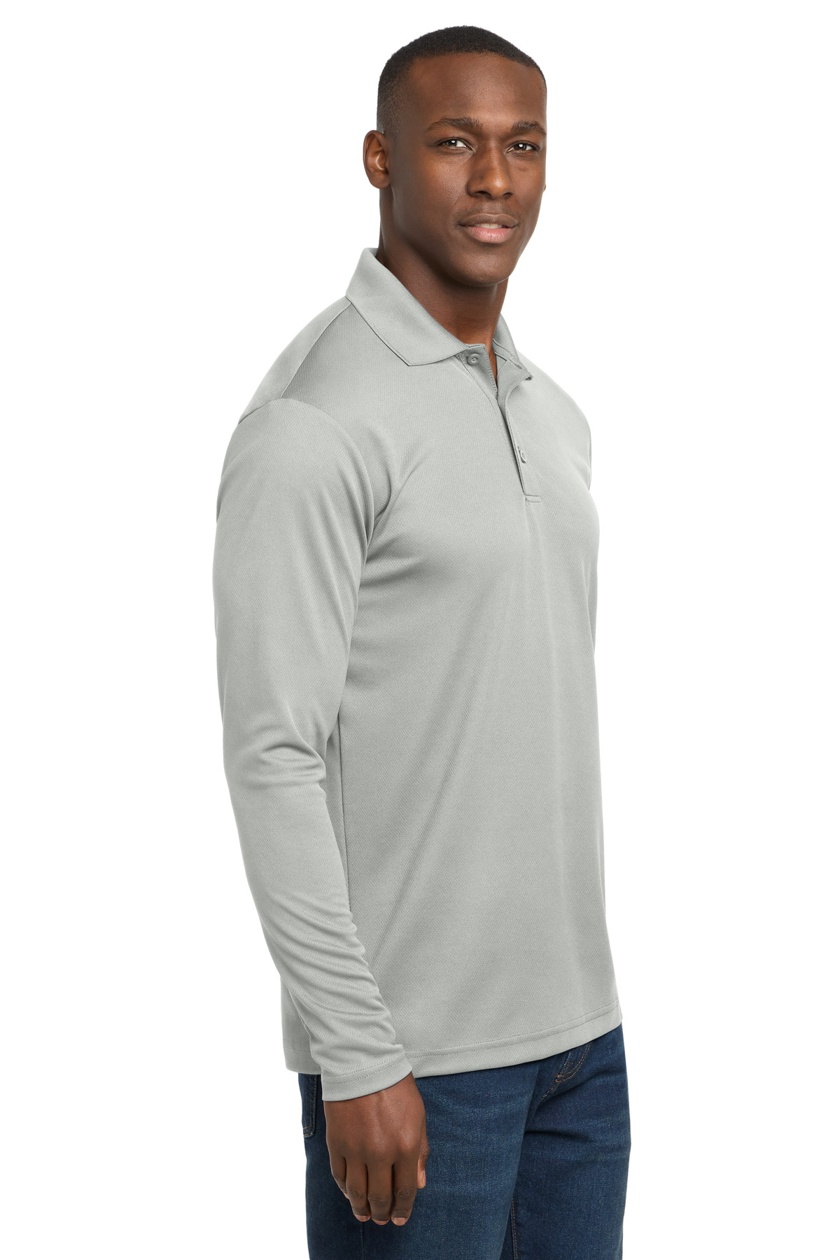 Sport-Tek PosiCharge RacerMesh Long Sleeve Polo. ST640LS 25