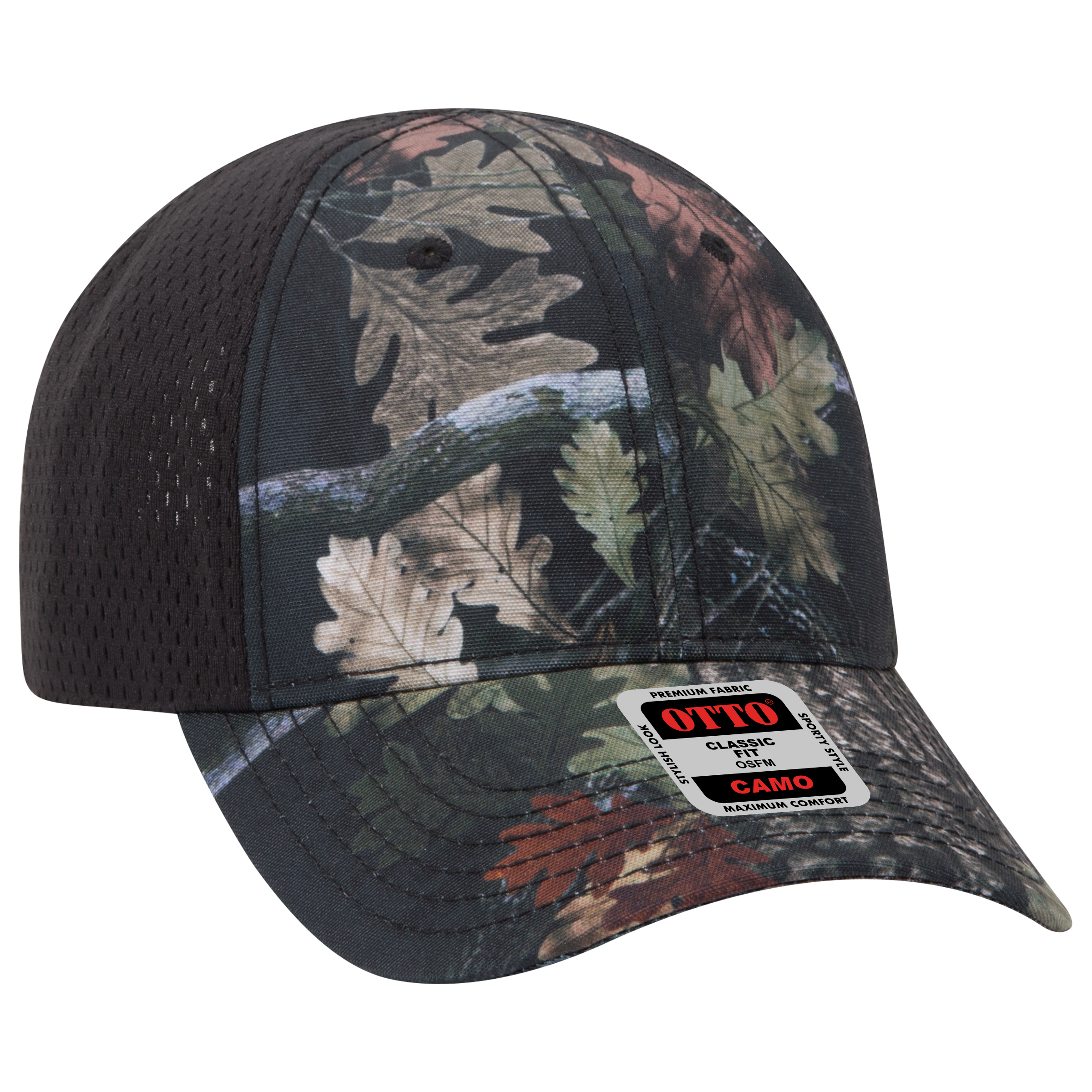 OTTO CAP® Camouflage 6 Panel Low Profile Baseball Cap 9