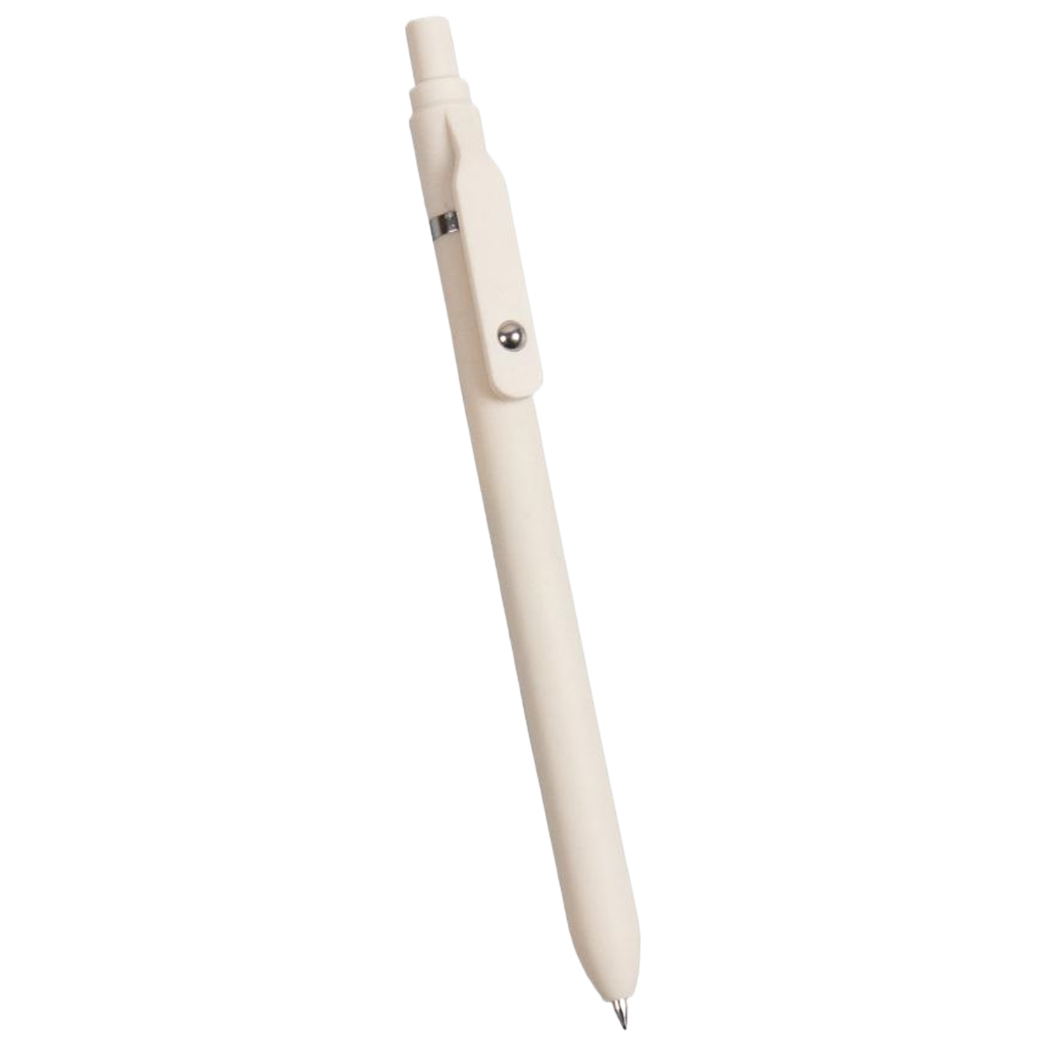 Plastic Macaron Retractable Ballpoint Pen W/ Rollerball Clip 3