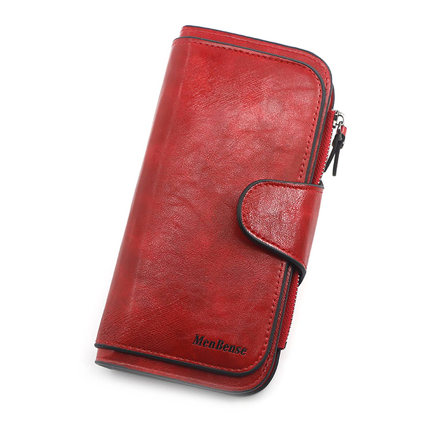 Women'S Large Capacity Magnetic Button Pu Leather Wallet 1