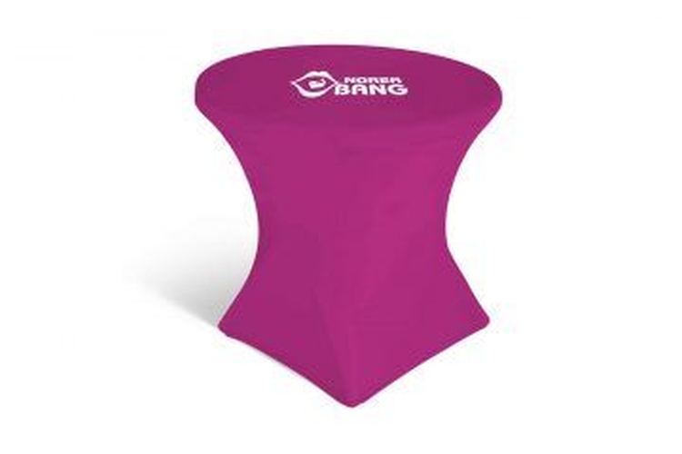 32" Dia. X 29"h Premium Round Fitted Stretch Table Cover 1