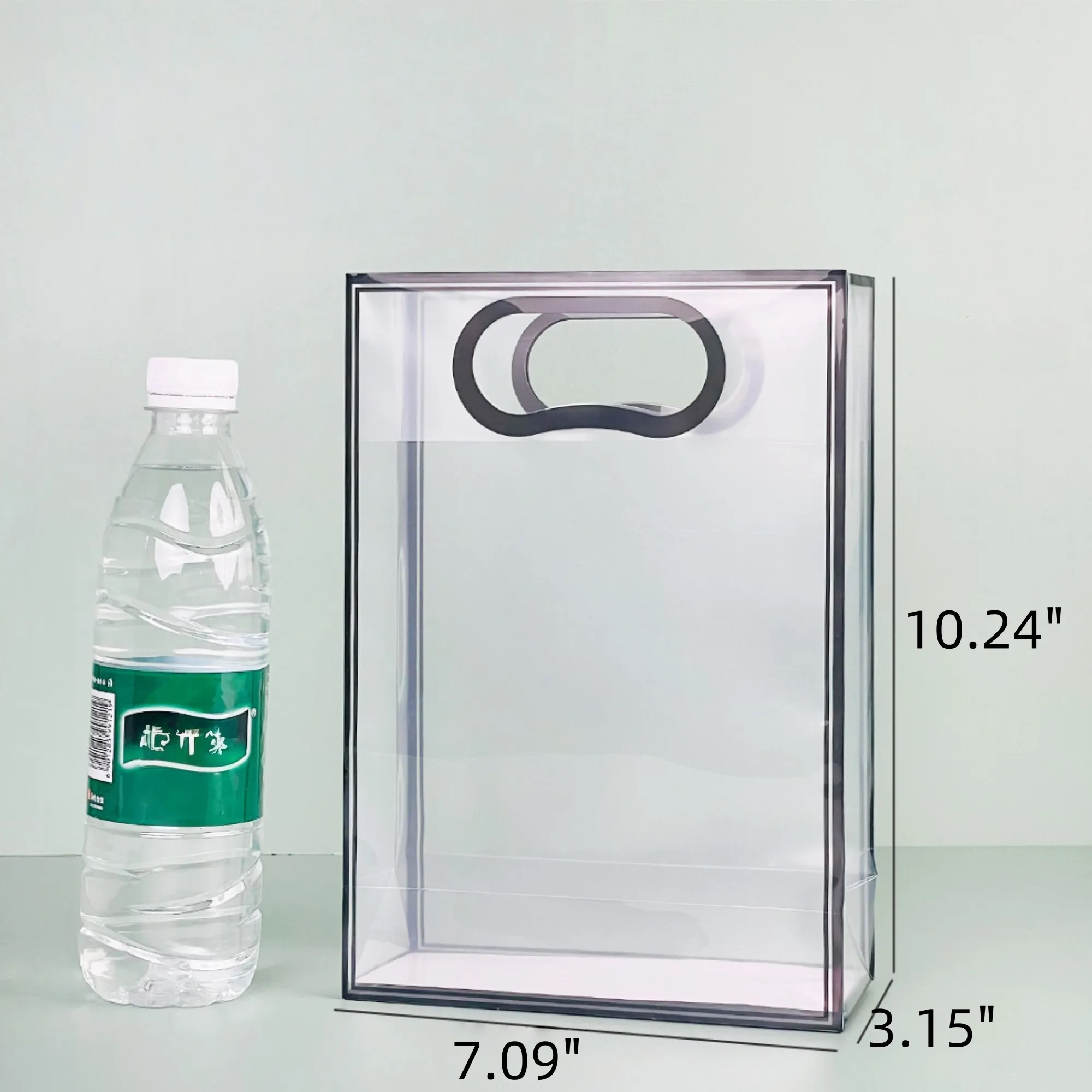 Reusable Clear Stadium PVC Tote Bag Shopping Gift Handbag 4
