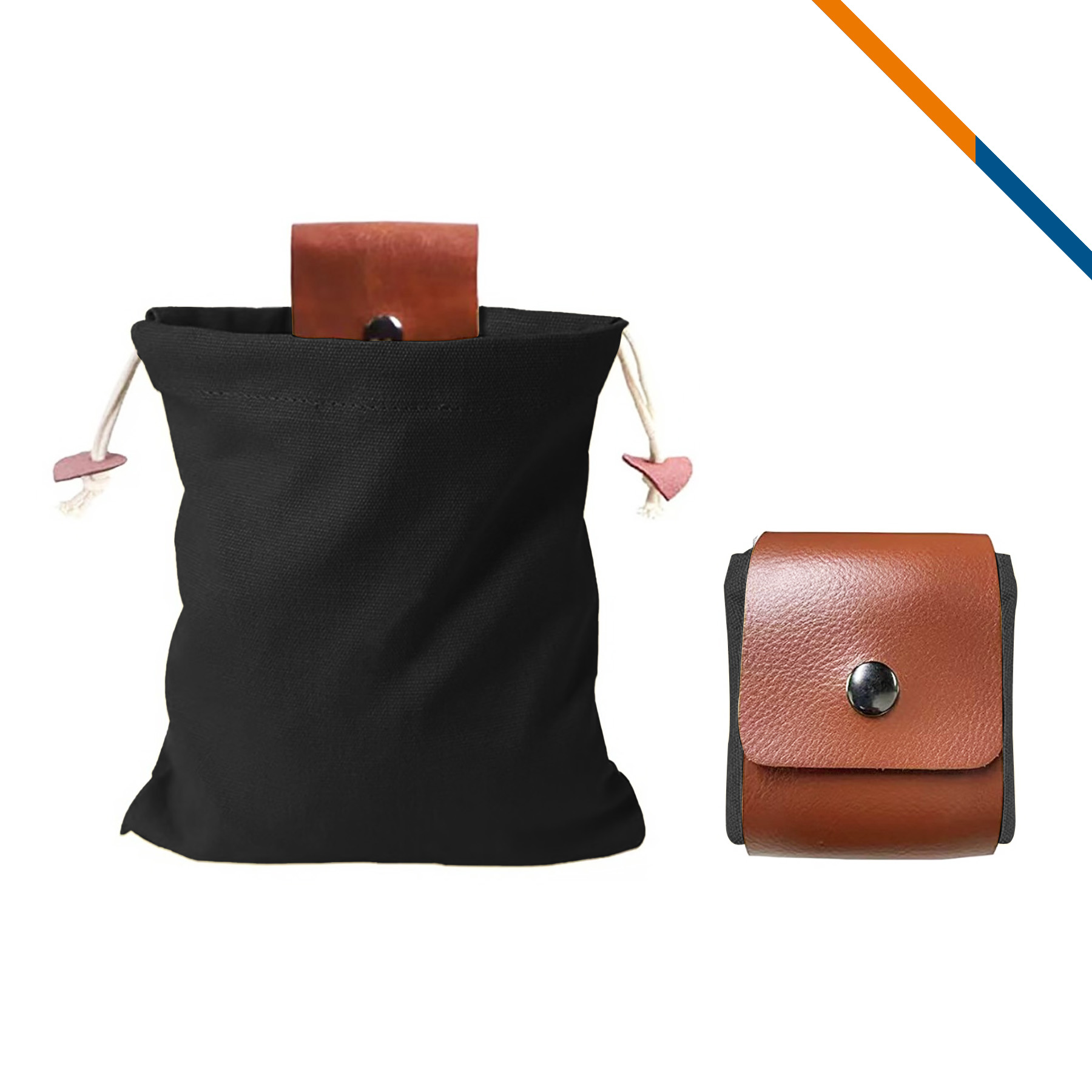 Lonki Outdoor Foldable PU Leather Foraging Pouch 8