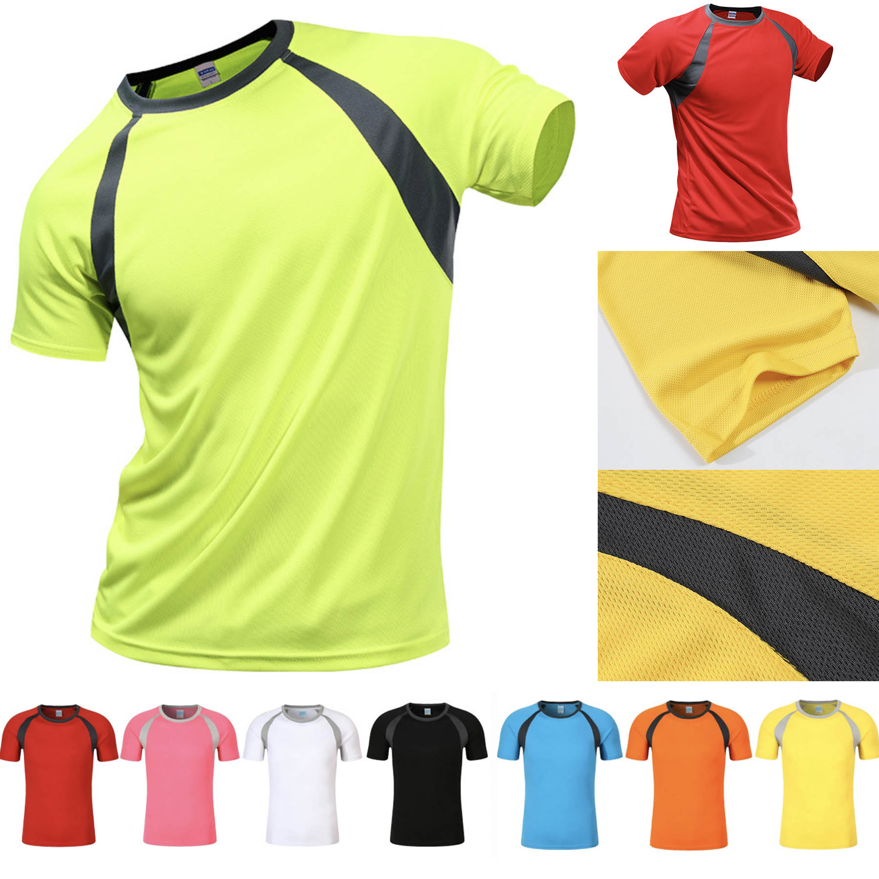 Quick Qry Moisture -Wicking Fit Workout Running T-Shirt 2