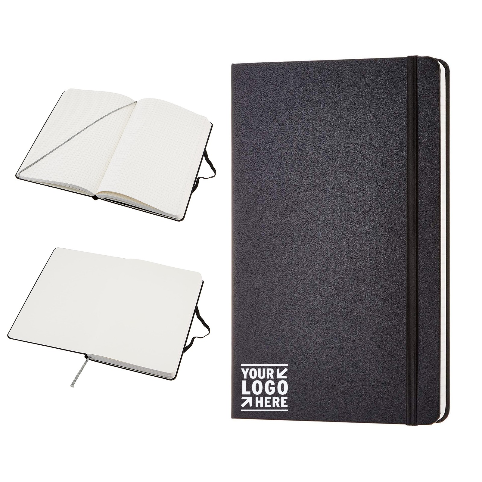 5.7 x 8 inches 160 Pages Graph Ruled Journal Notebook 2