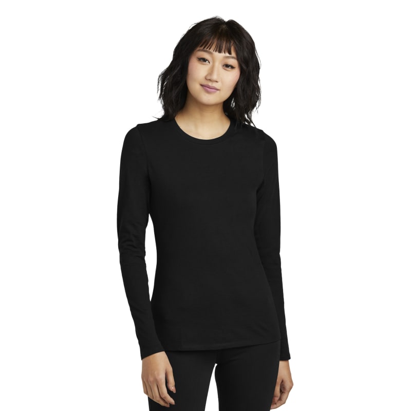 District Women's Perfect Blend CVC Long Sleeve Tee 18