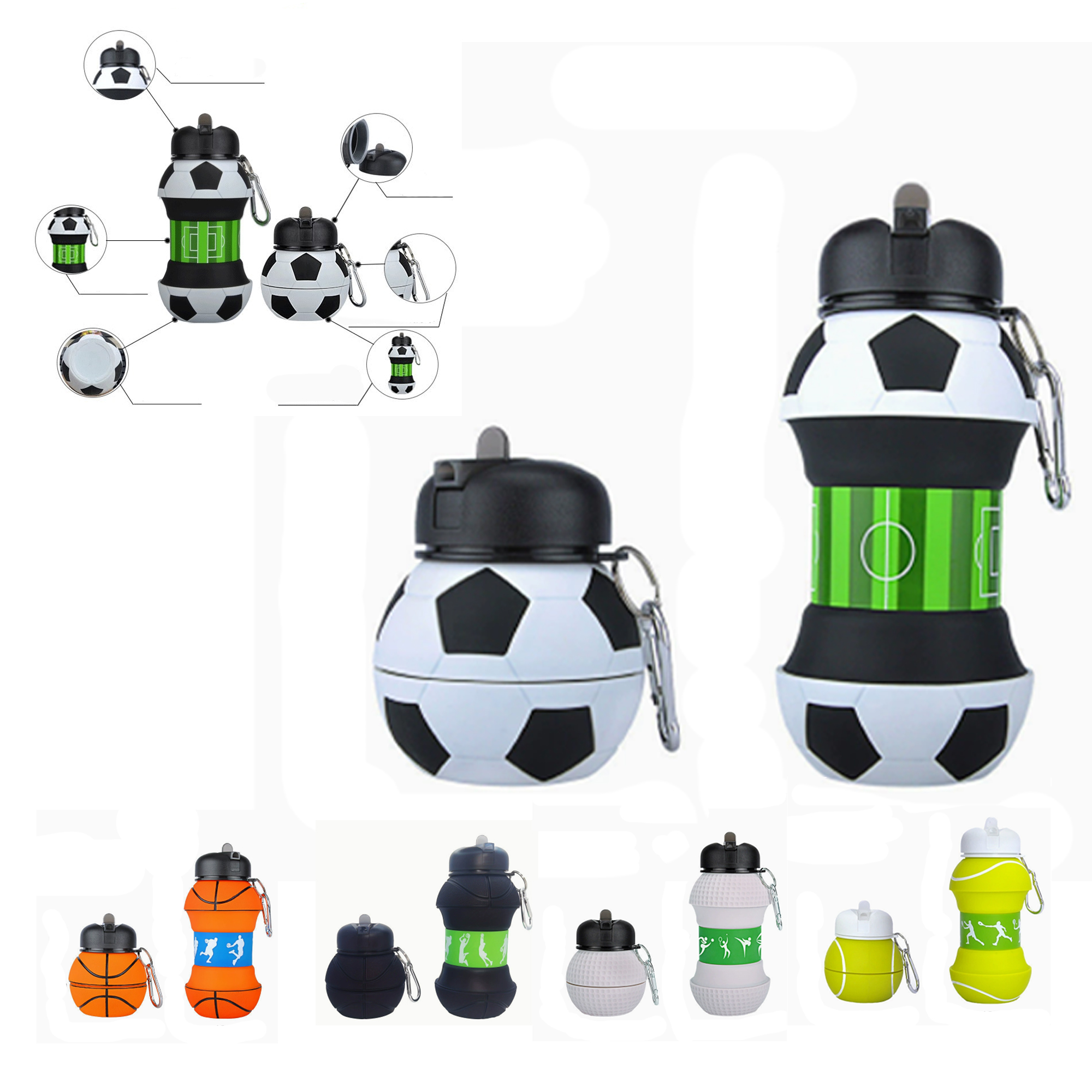 Eco Friendly Silicone Water Bottle 2