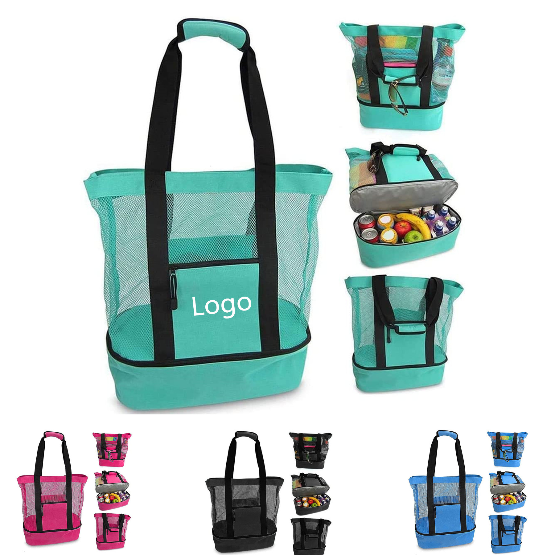 Beach Tote Bag, custom tote bag with logo imprint 1