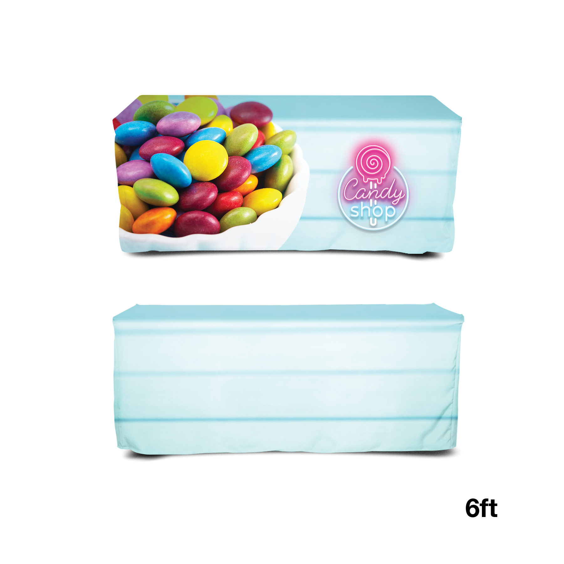 DisplaySplash 6' Fitted Table Cover 3