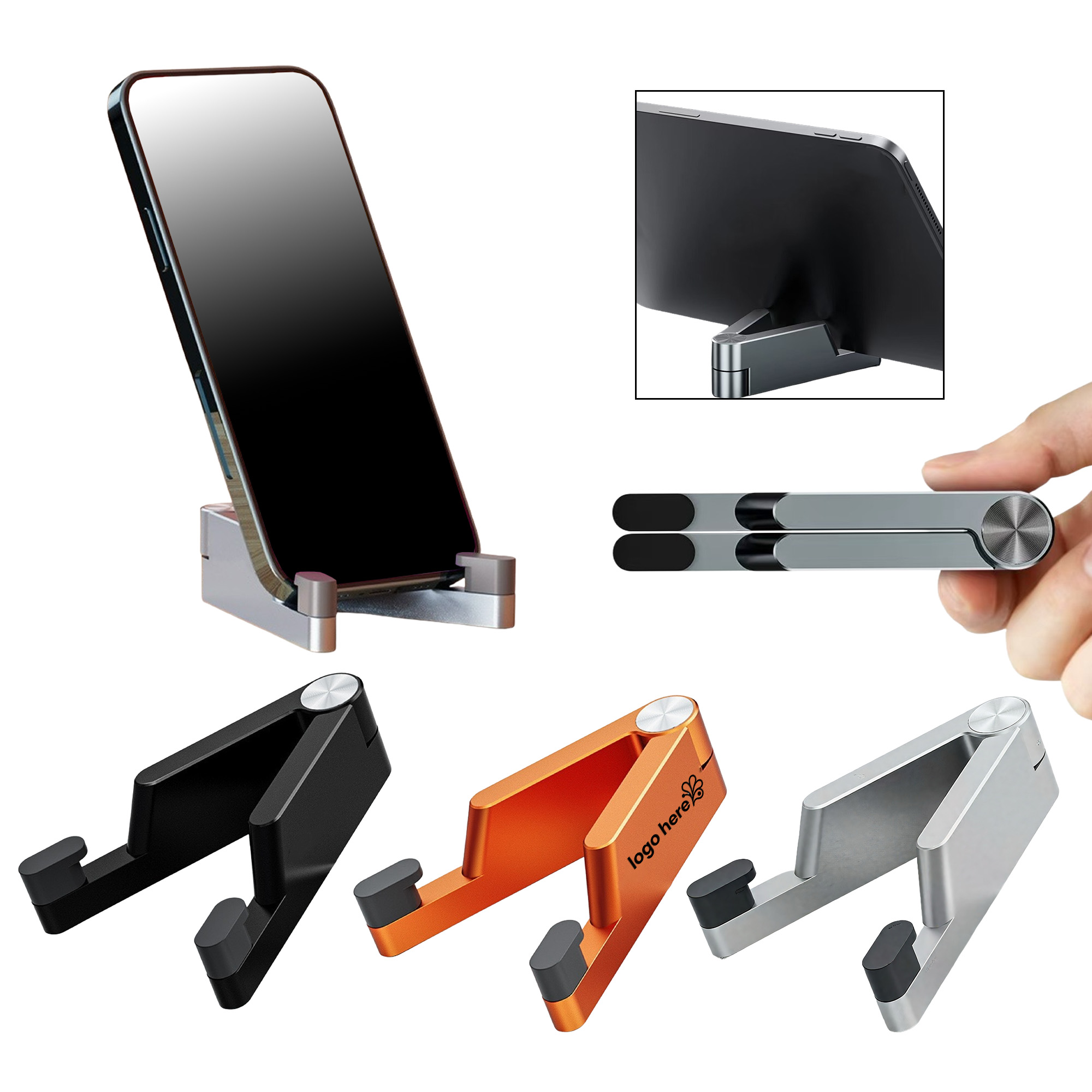 Foldable Desktop Alloy Phone Stand 3