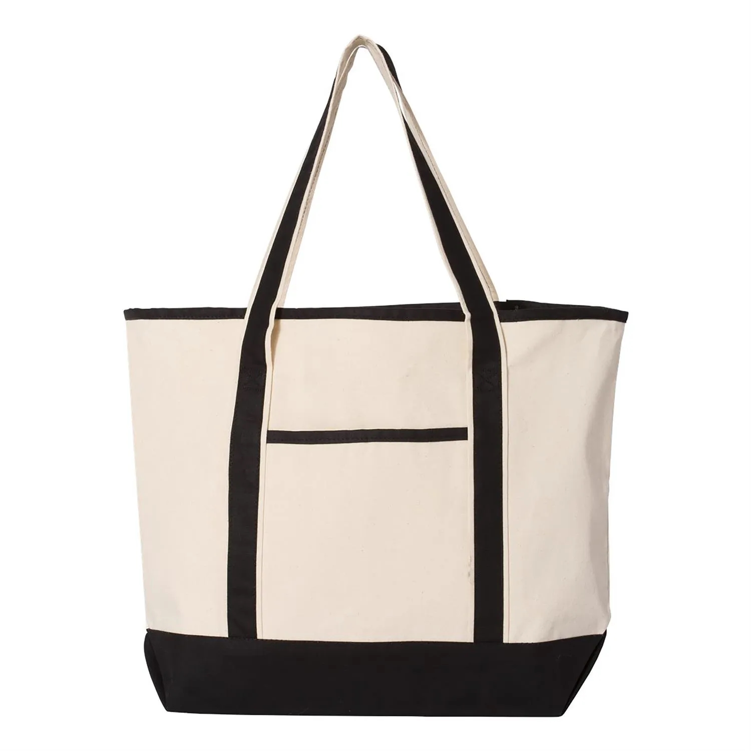Q-Tees 34.6L Large Canvas Deluxe Tote 18