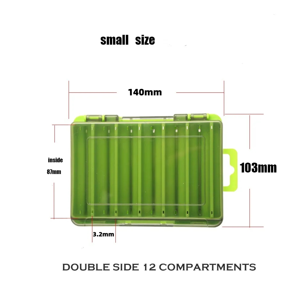 Plastic Lure Double Sides Tackle Box 4