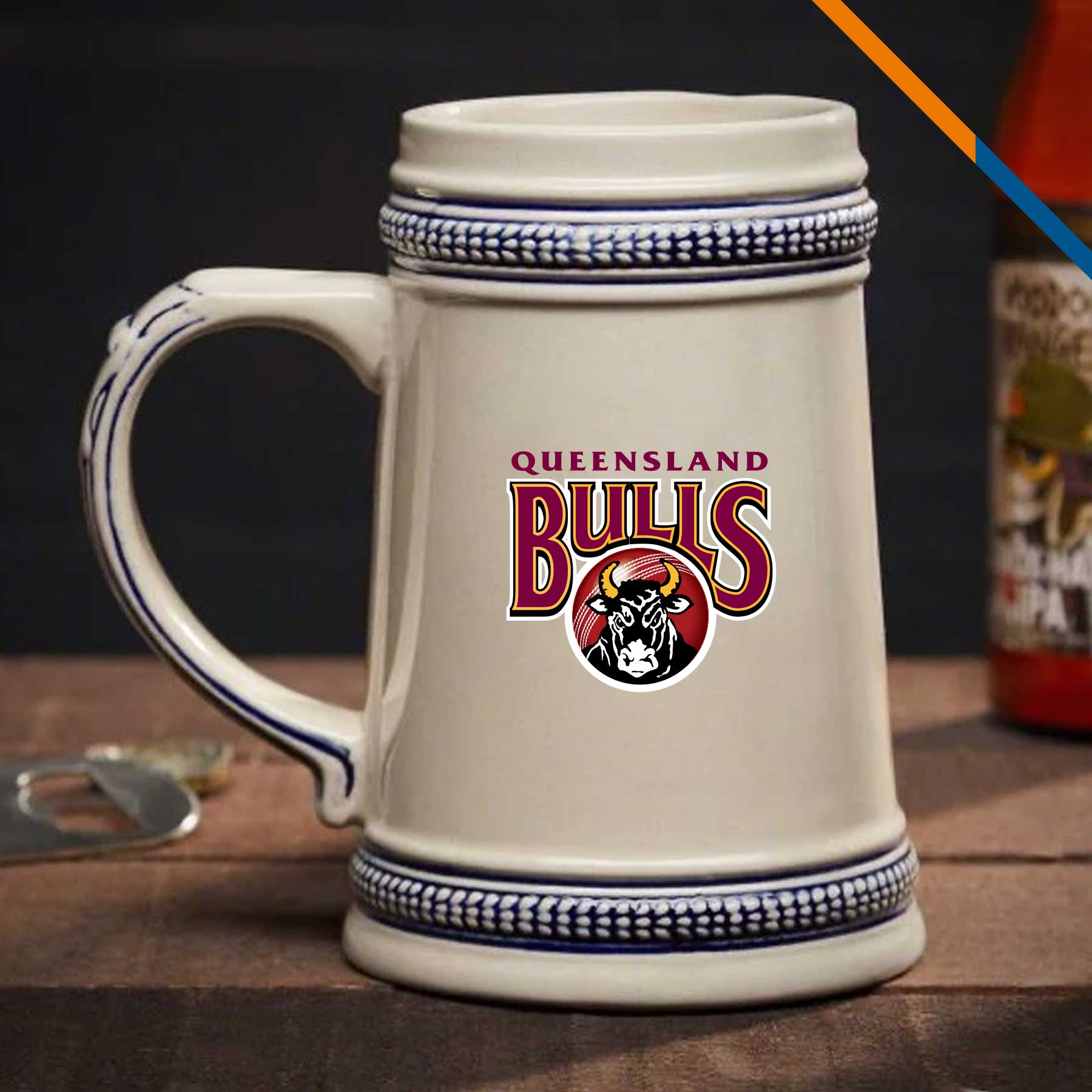 Tarbo Ceramic Beer Mug - 18.5 OZ. 8