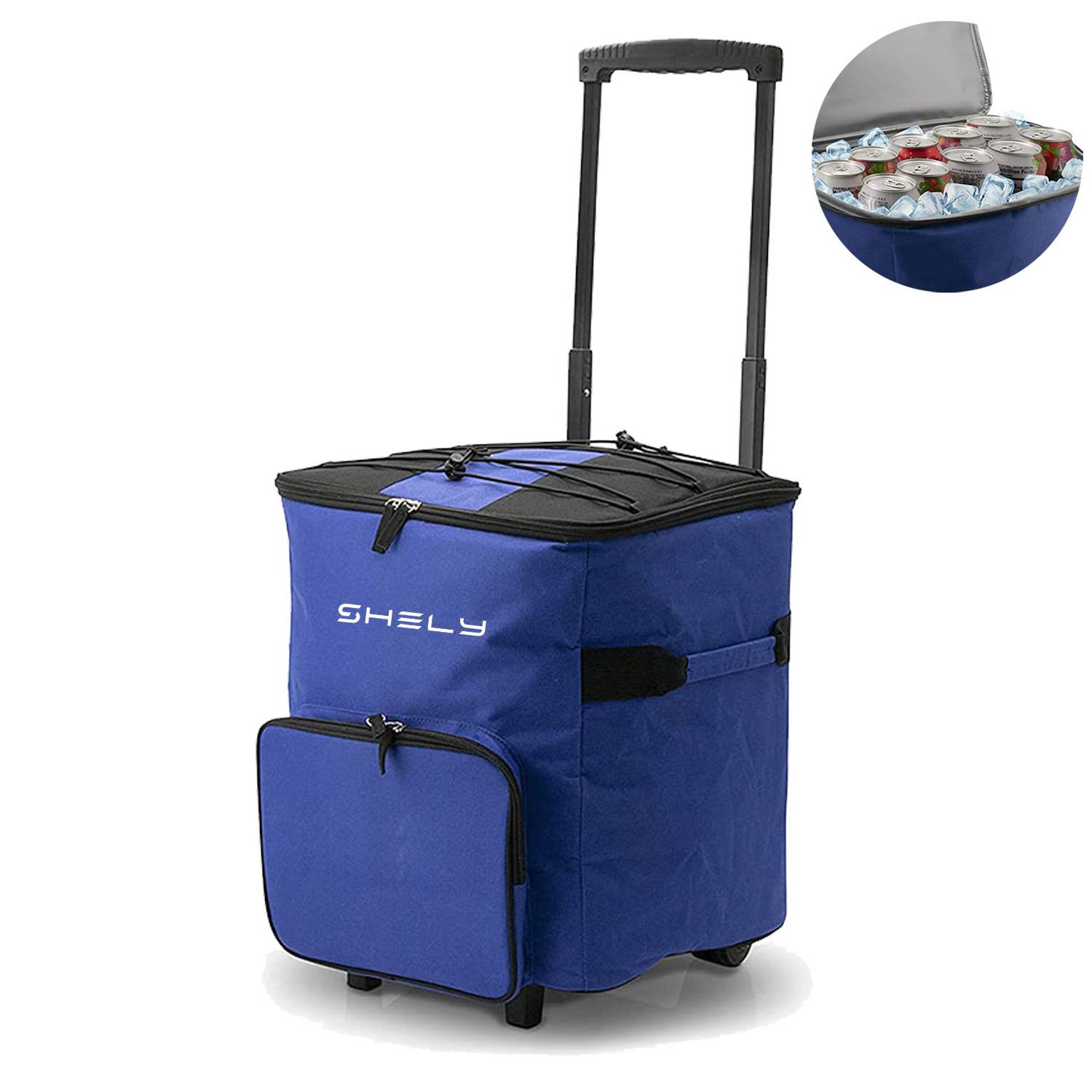 Foldable Trolley Insulated Cooler Bag 5