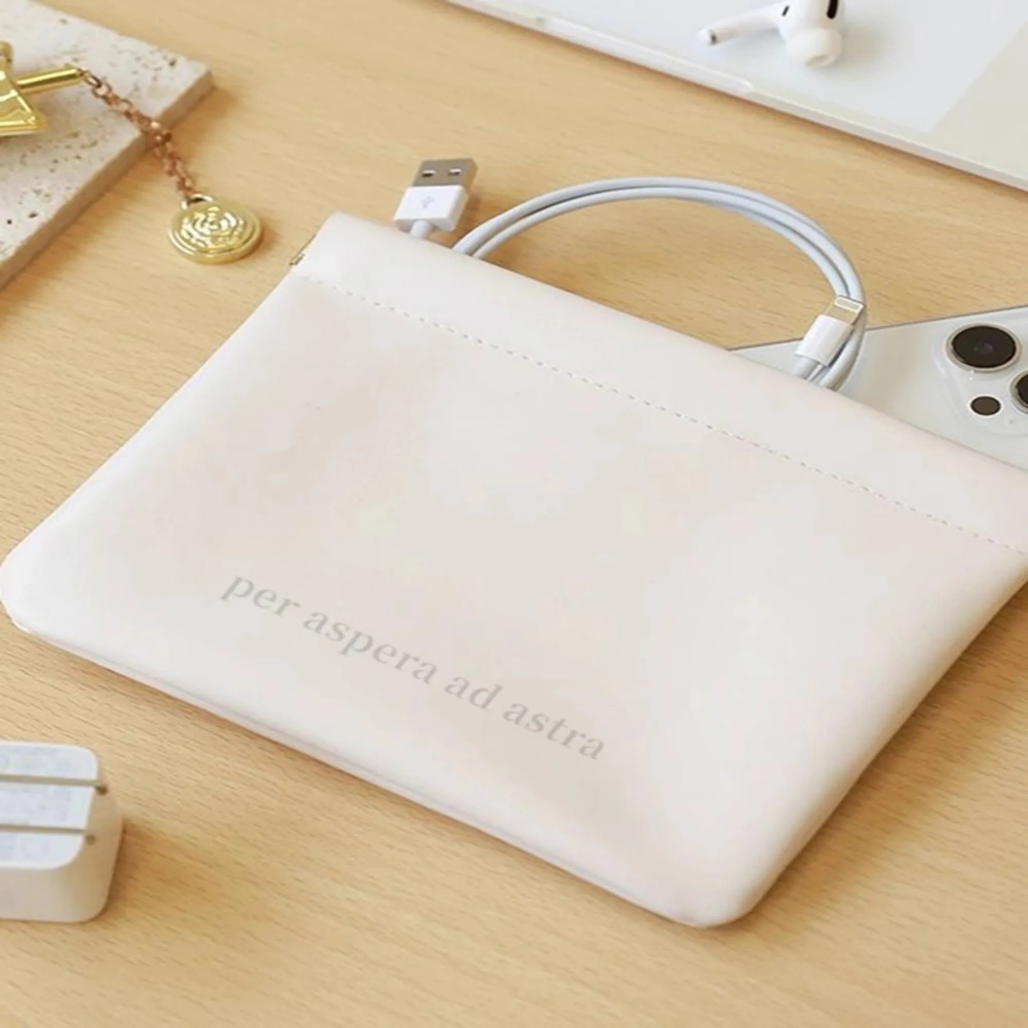 Premium PU Leather Cosmetic Bag Storage Pouch 2