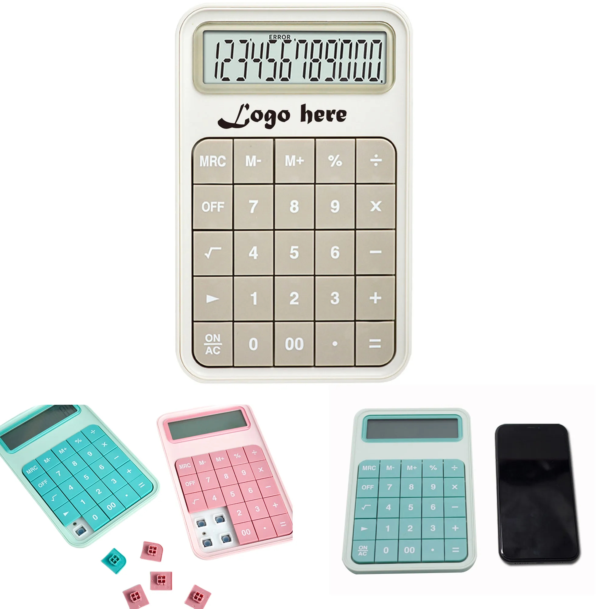 MOQ 20PCS Standard Function Desk Calculator With 12 Digit La 3