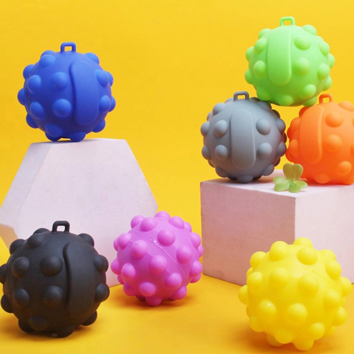 Custom Silicone Tie Dye Stress Ball Push Pop bubble balls 2