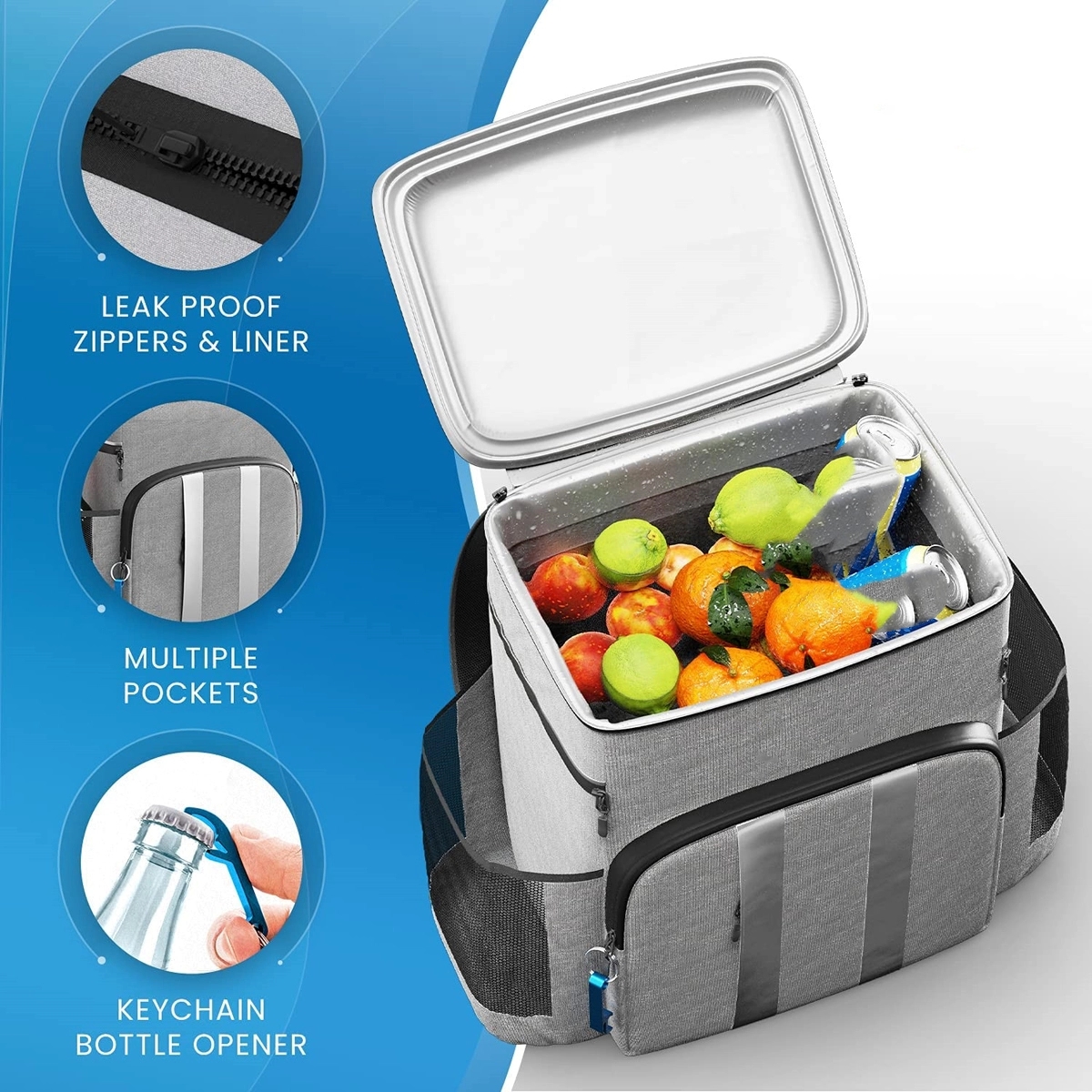 Large Capacity Insulated Cooler Backpack 5