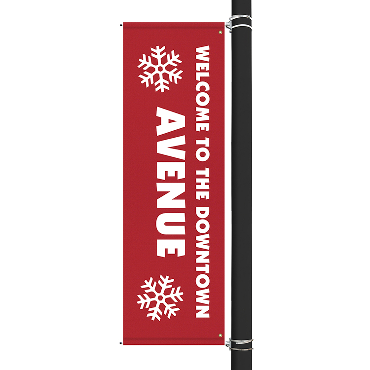 96" x 30" Custom Sunbrella™ Avenue Banner-1 Color Imprint 4