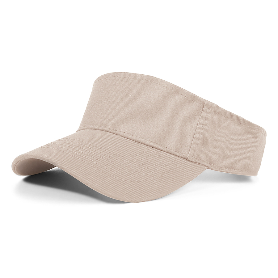 Stock Solid Color Cotton Visor - Sports Style 27