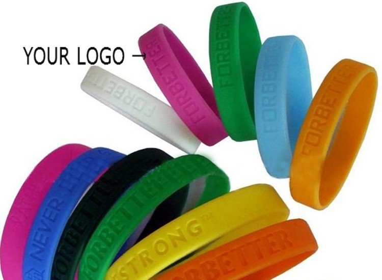 Debossed Silicone Bracelets 2