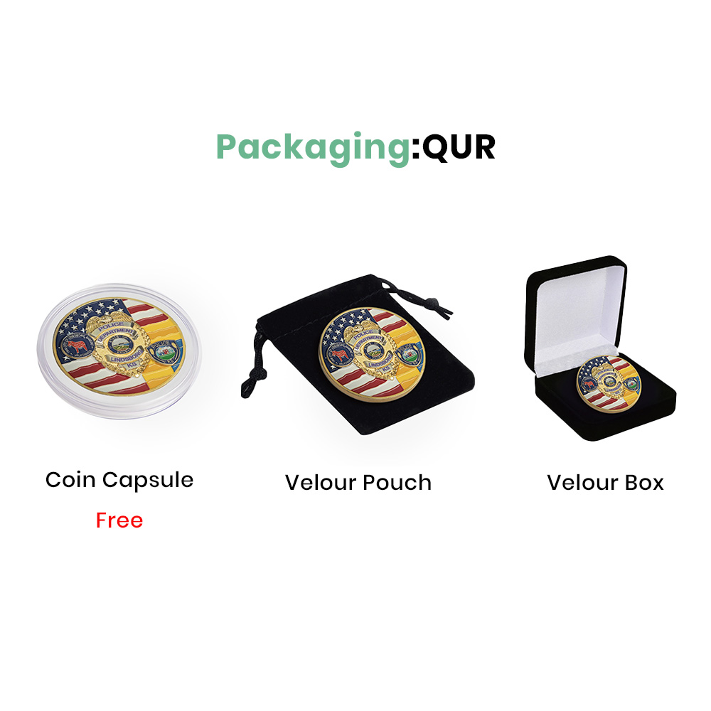 Custom 2D Die Struck Mint Coins 2.25" 5