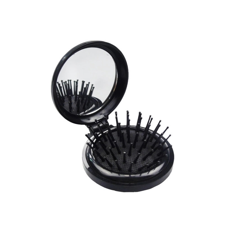 Portable Folding Plastic Hairbrush 2