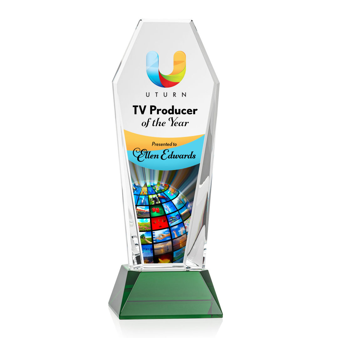 Romford VividPrint™ Award on Base - Green 5