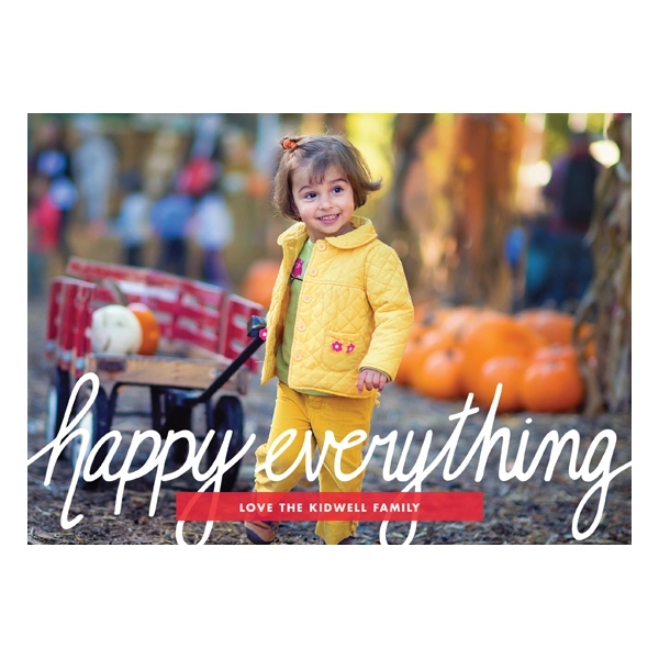 Happy Everything Flat Holiday Photo Card 2