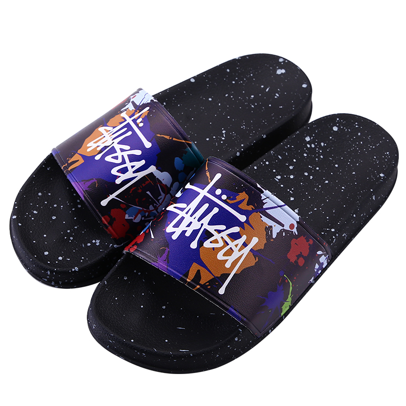 Dotted Summer Bath Slide Sandals 7