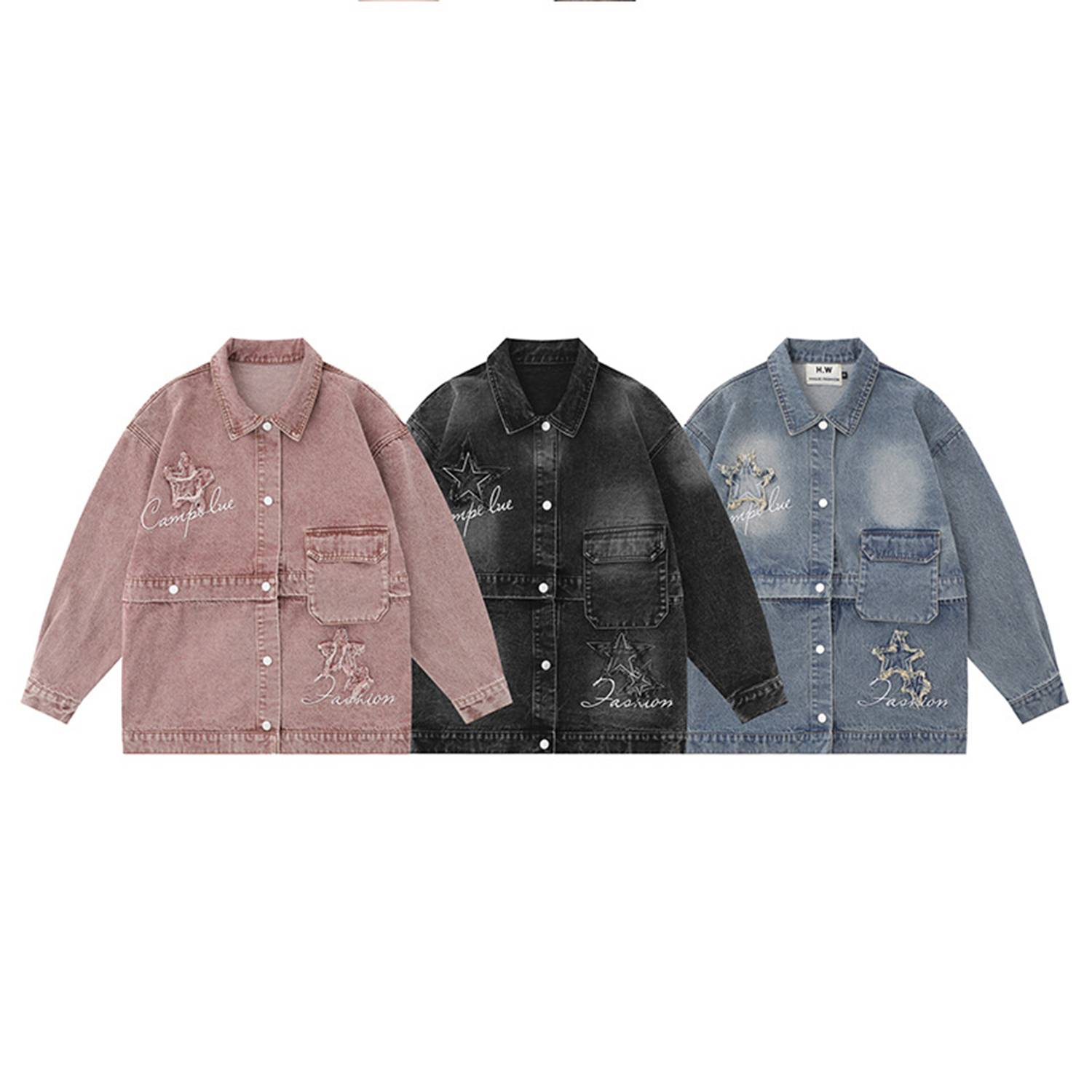 Trendy Vintage Casual Denim Comfortable shacket Jacket 2