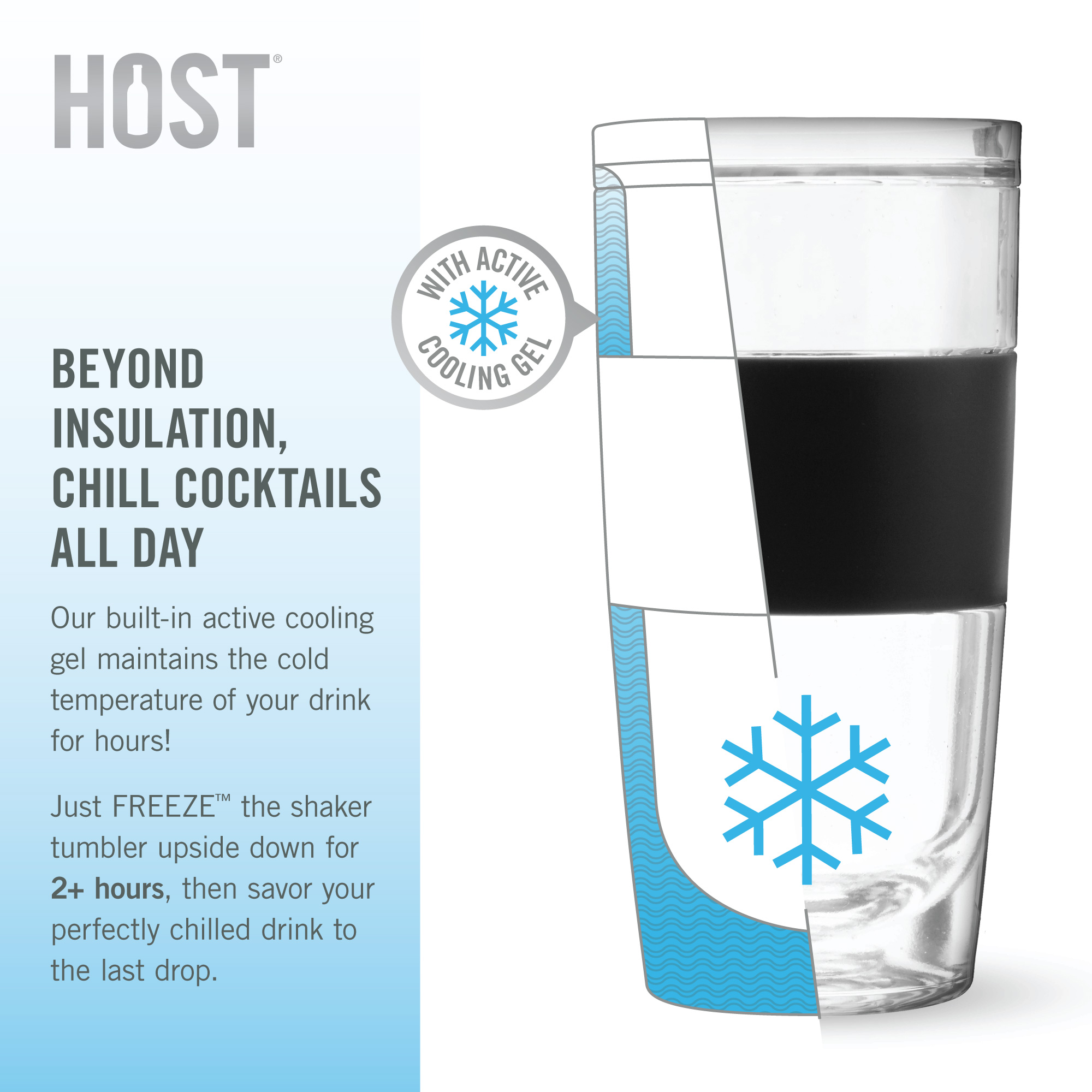 HOST® Cocktail Shaker FREEZE™ 3
