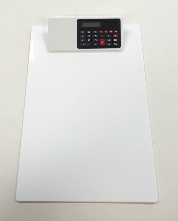 Letter Size Clipboard w/Dual Power Calculator Clip 51