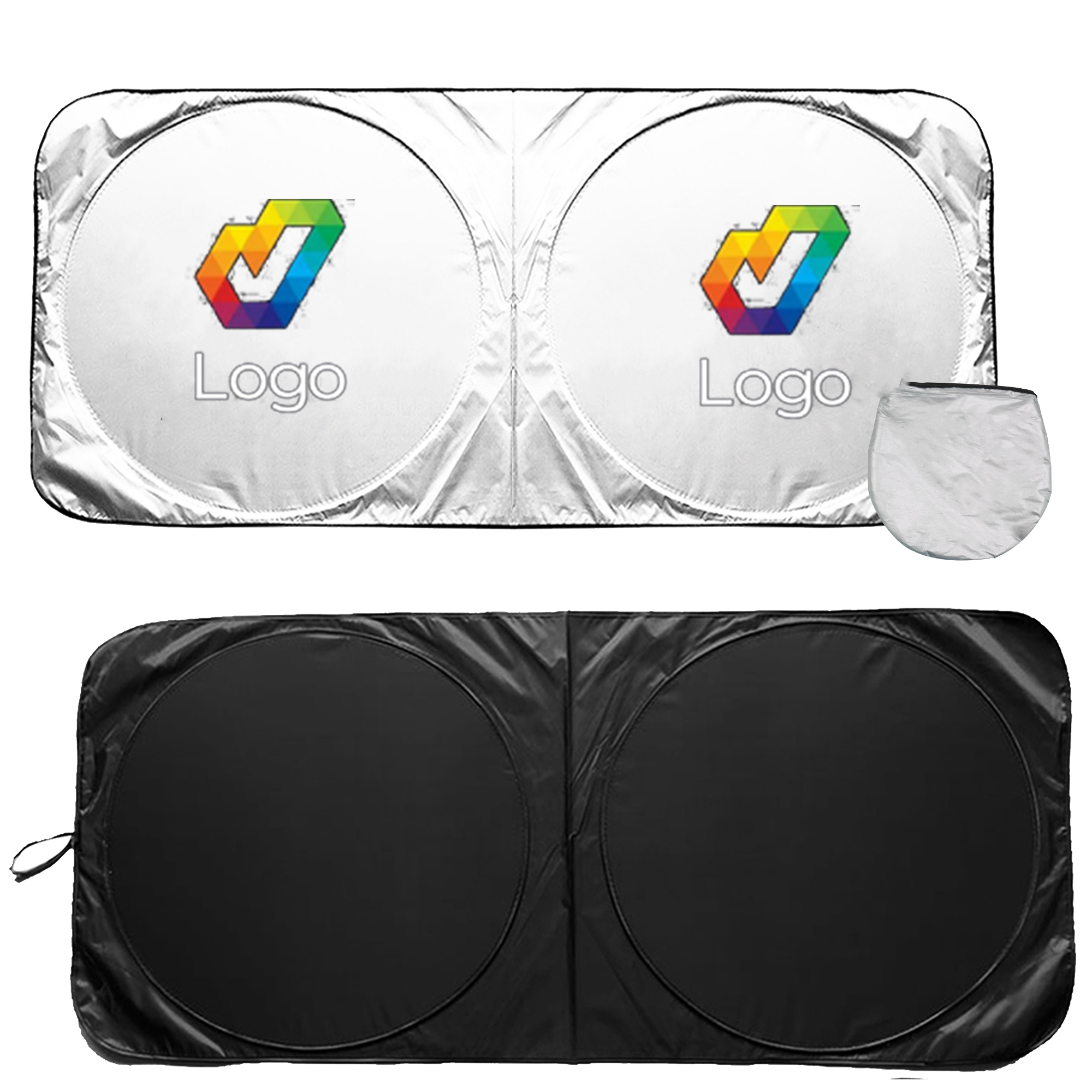 Compact Foldable Sun Shade ?C Single Panel Car Visor 2