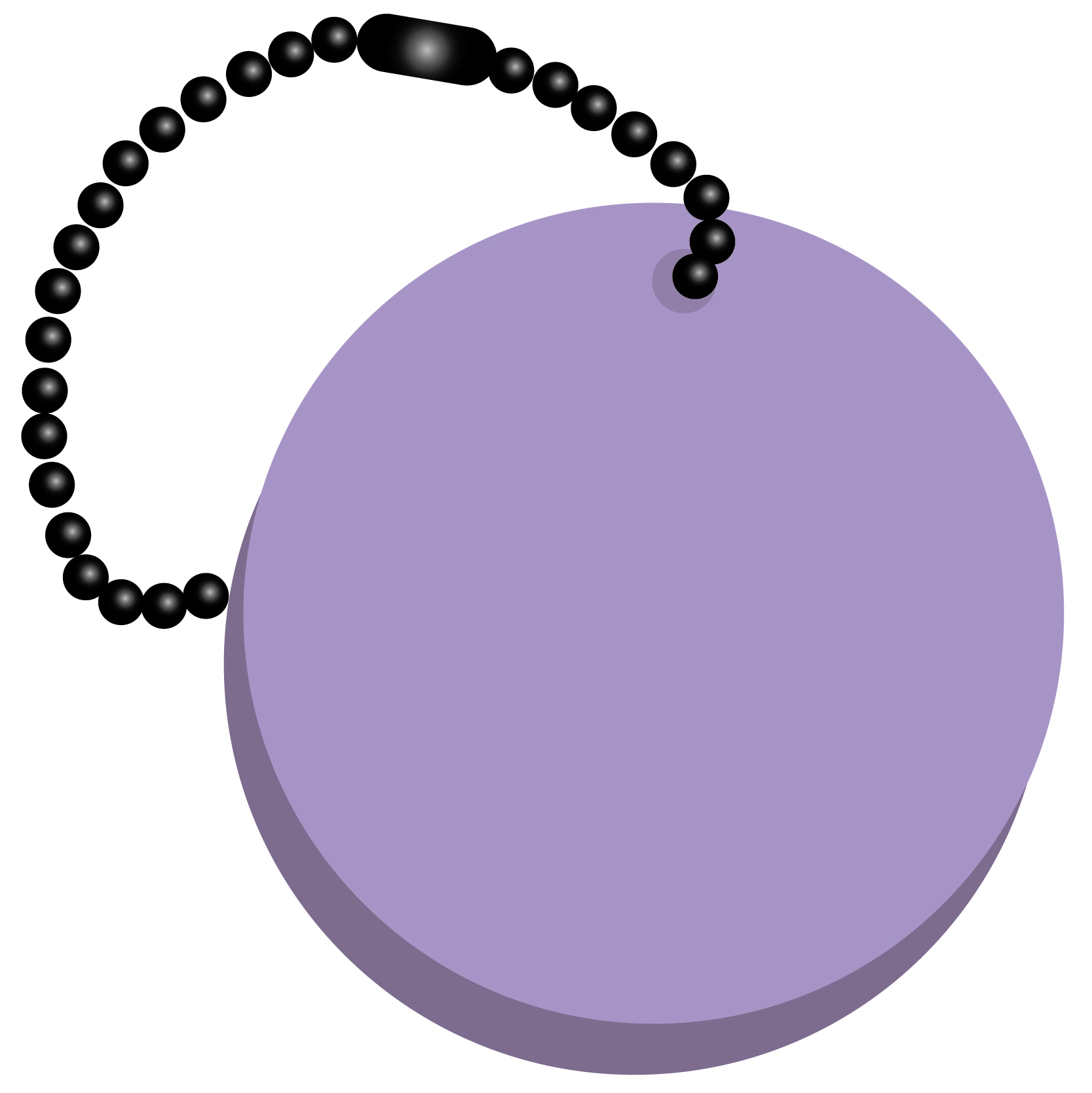 Circle Key Tag 17