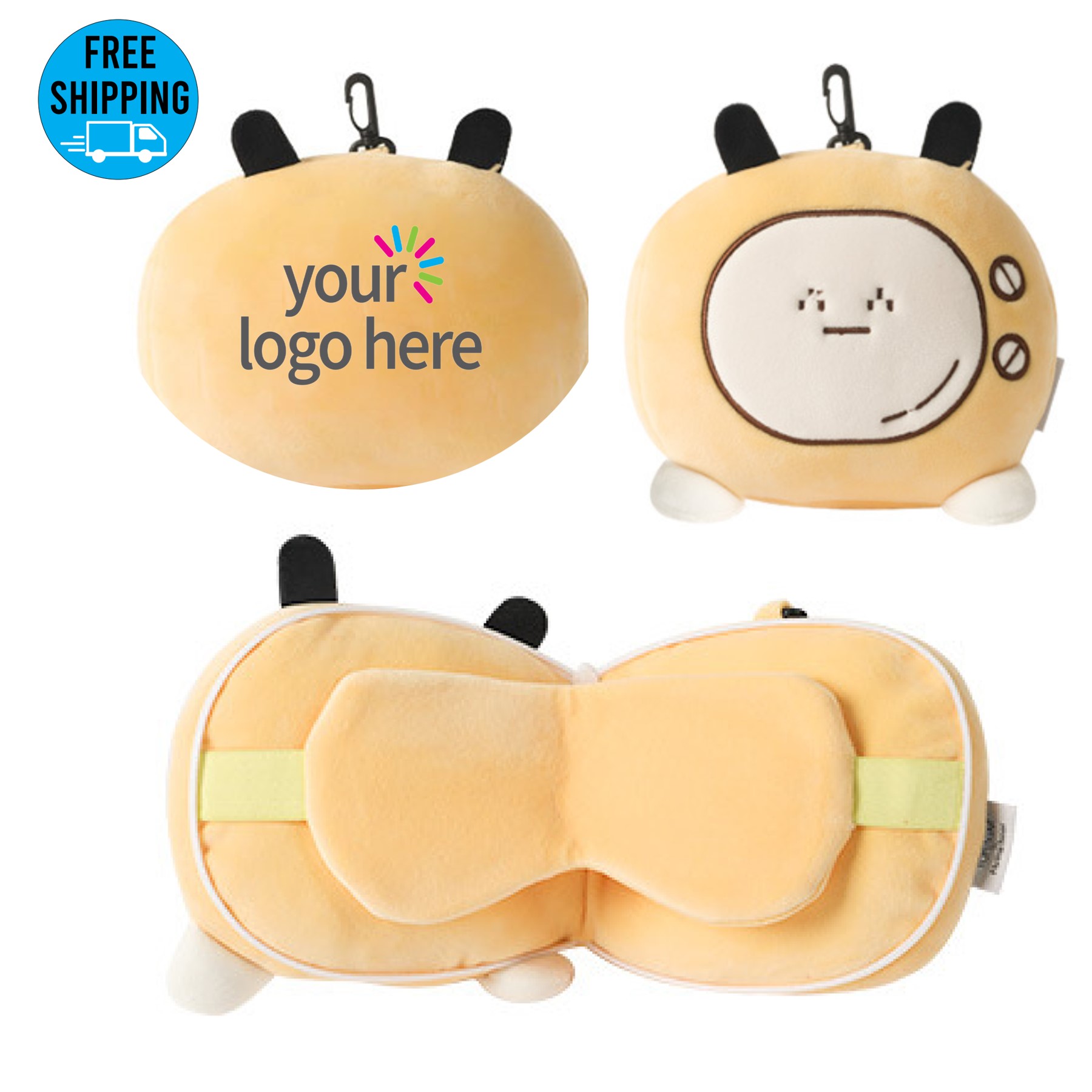 TV 2-in-1 Pillow Sleep Mask 1