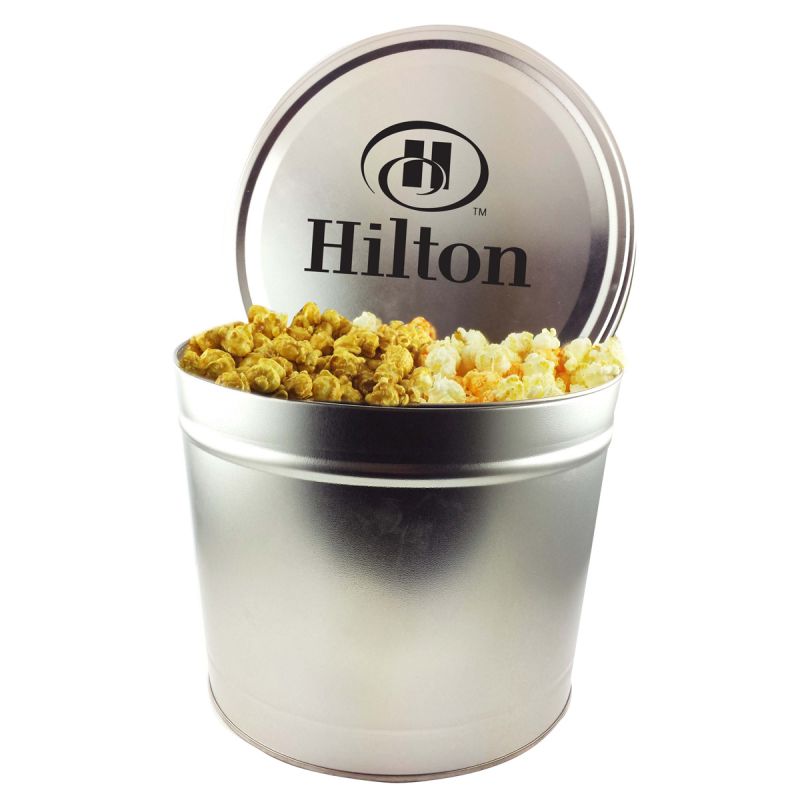 2 Gallon Popcorn Tins- Trio (Butter, Cheddar, Caramel) 2