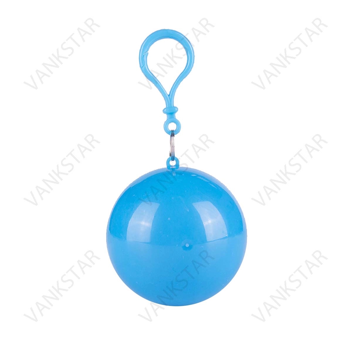 Disposable Raincoat Poncho Ball With Keychain 2