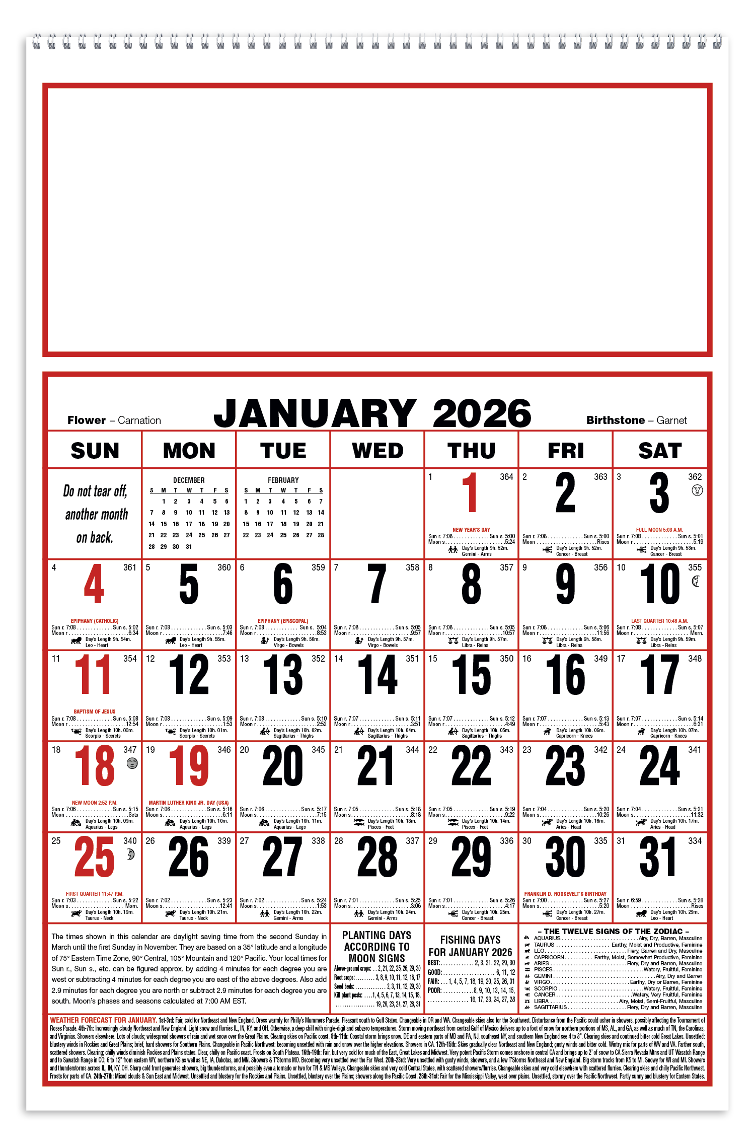 Triumph® Calendars Large Almanac 3