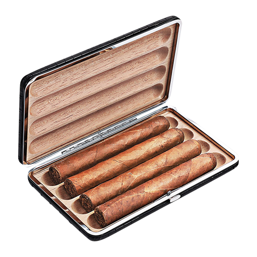 4-Cigar Leather Case 2