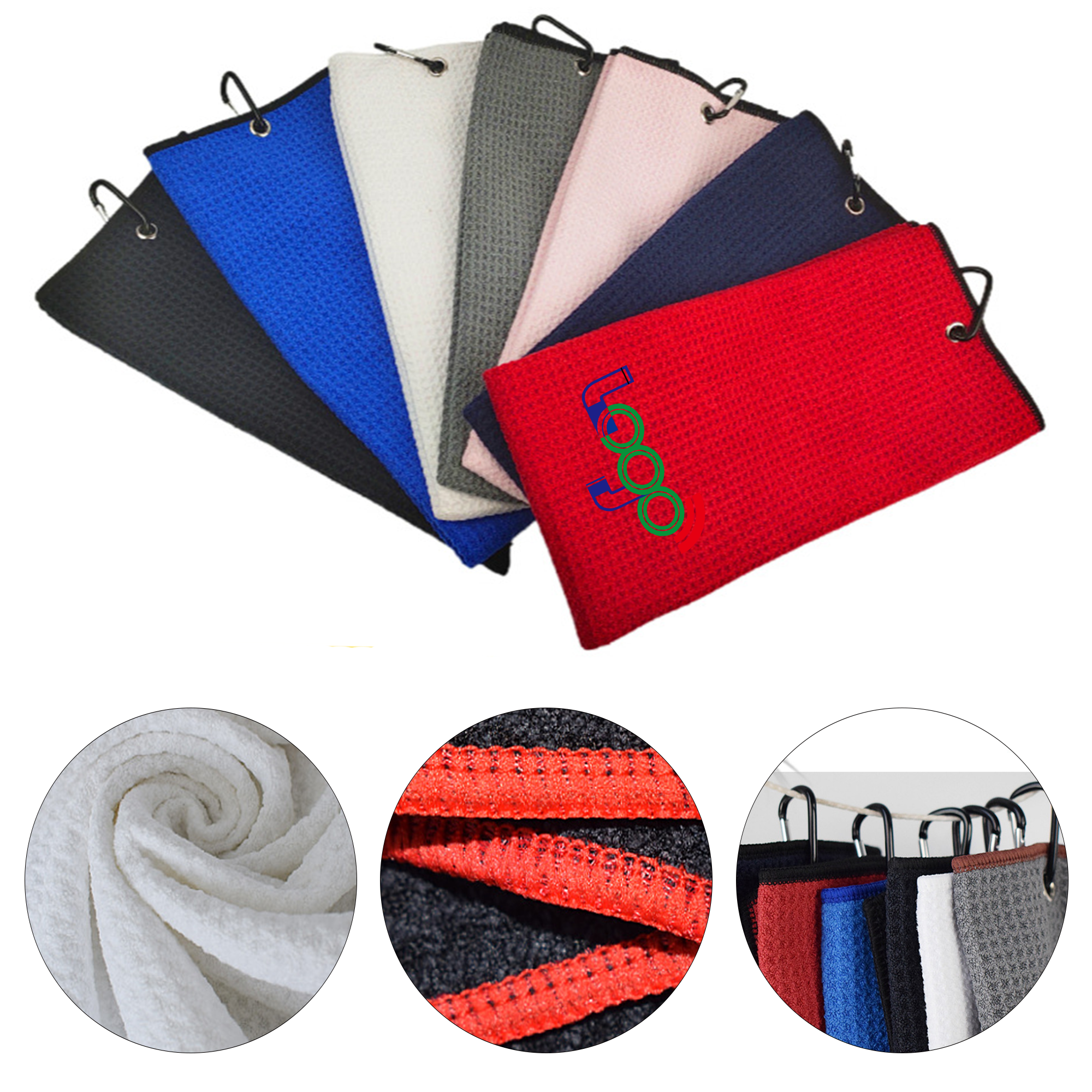 Waffle Weave Golf Towel 1
