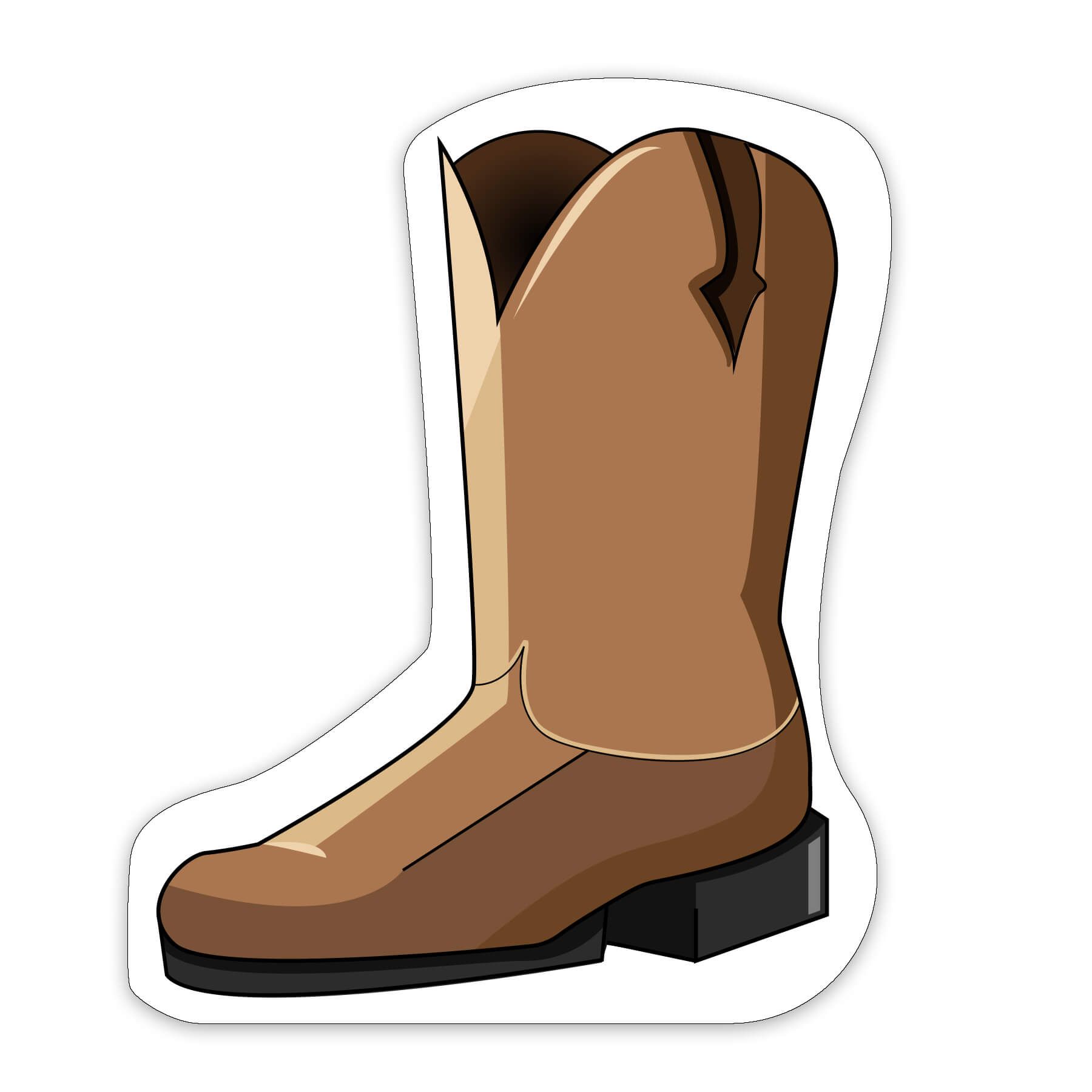Cowboy Boot Shaped NoteKeeper™ Magnet 35 Mil 6