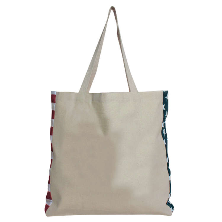 Cotton Flag Tote, custom tote bag with logo imprint 3