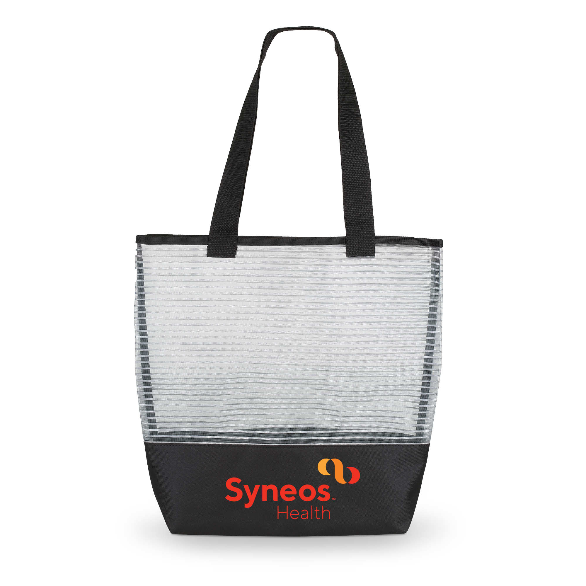 Stripe  Mesh Weave Tote Bag 2