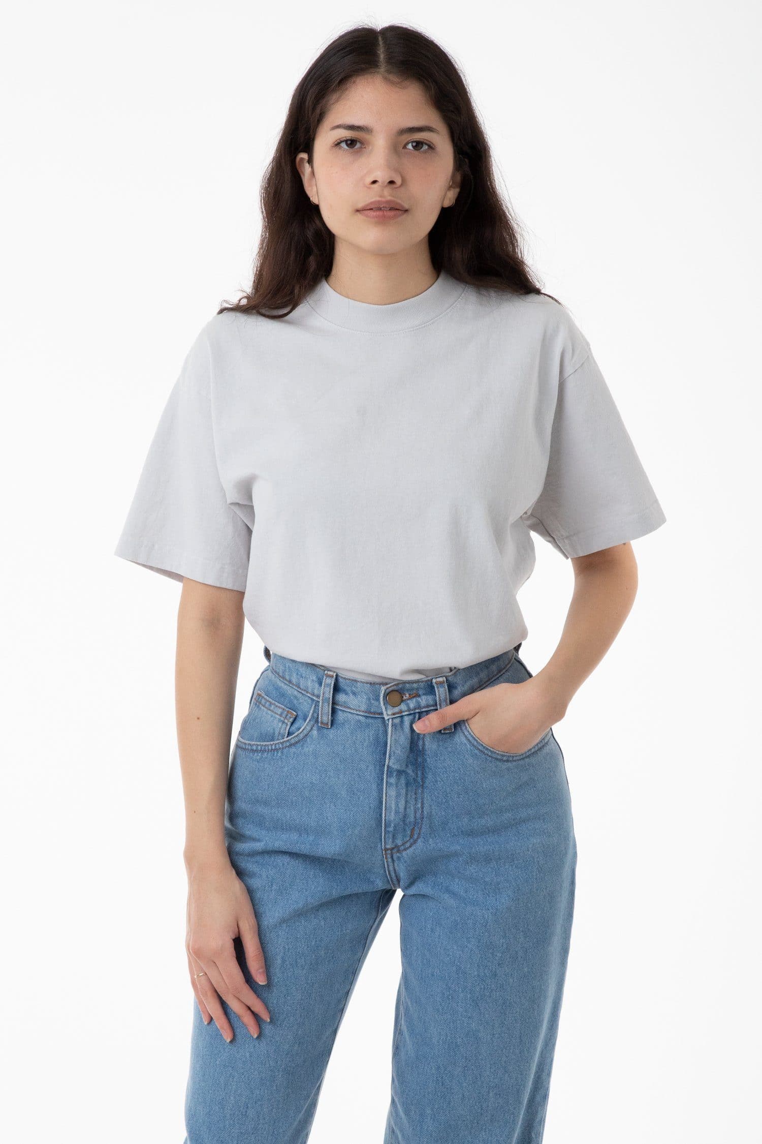 14/1 S/S MOCK NECK T 7.5OZ 4