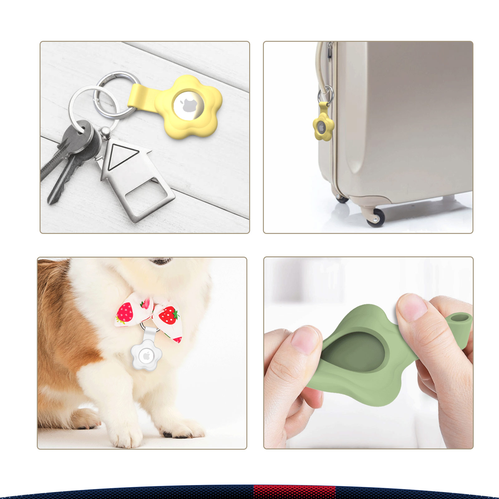 Ephra Flower-Shaped Silicone Tracker Holder 11