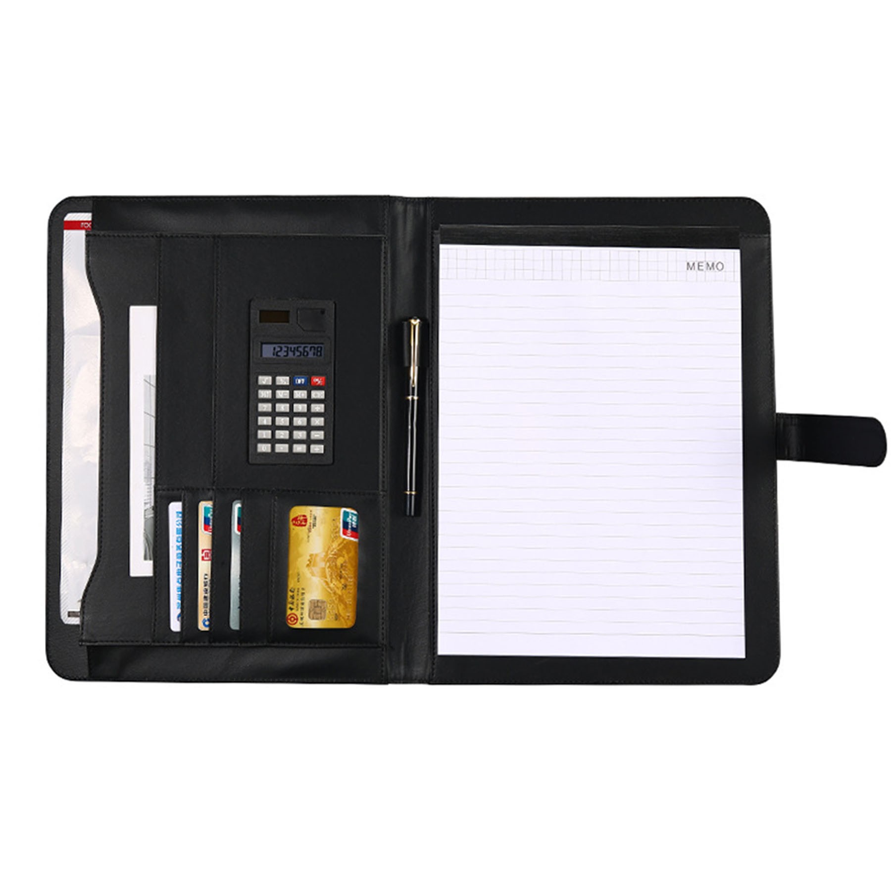 Multifunctional PU Business Document Folder 2