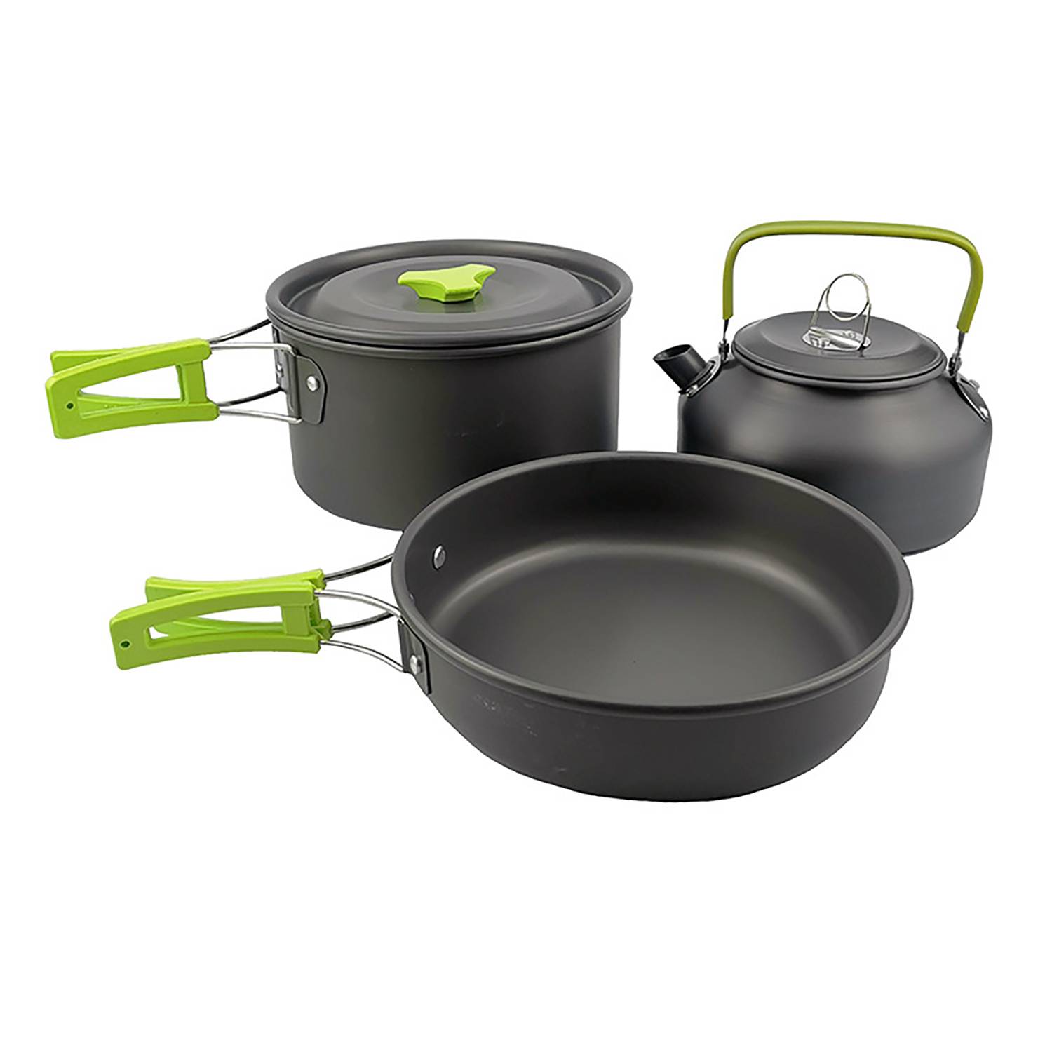 3 Pcs Outdoor Aluminum Camping Cookware Set 2