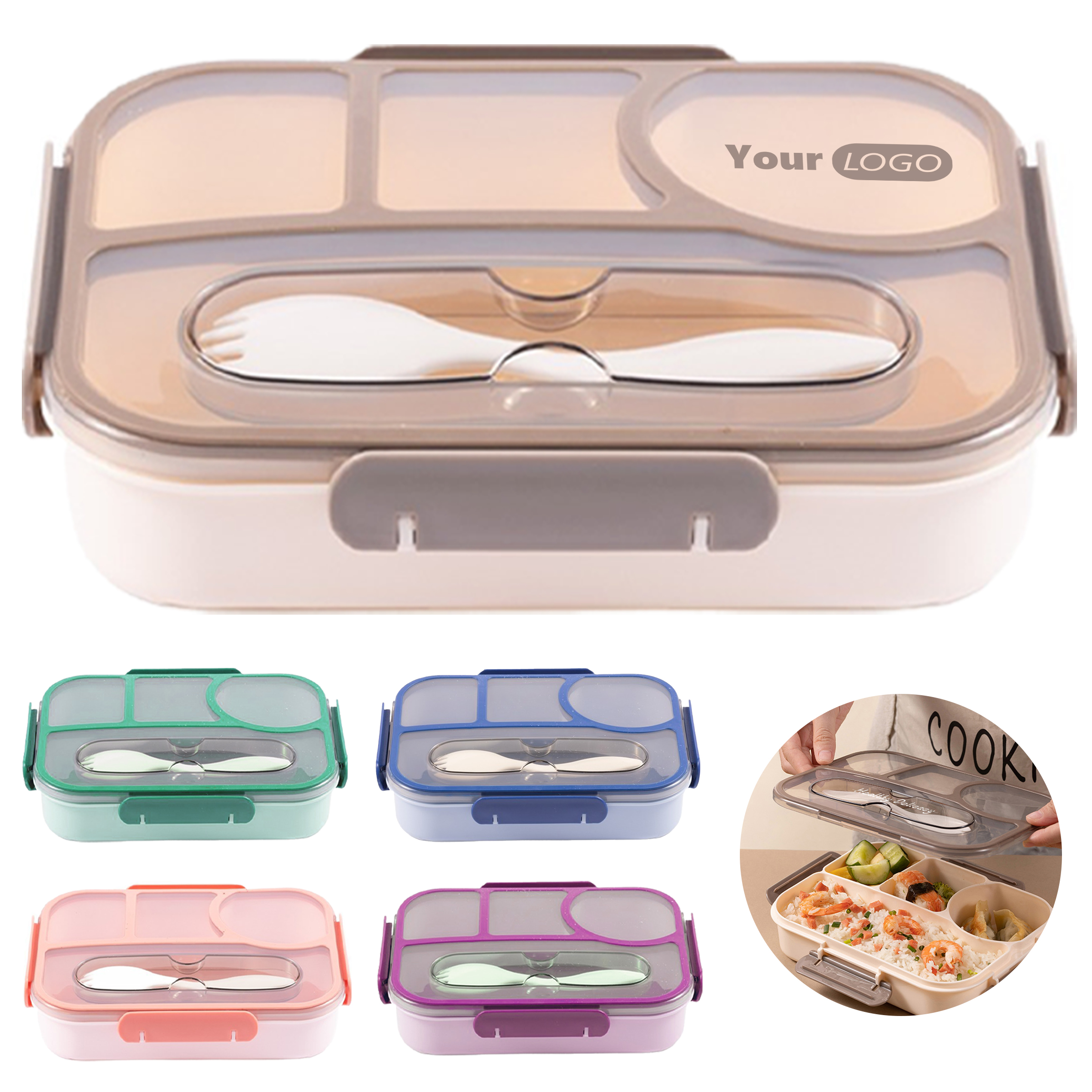 Polypropylene Office Worker Bento Box 2