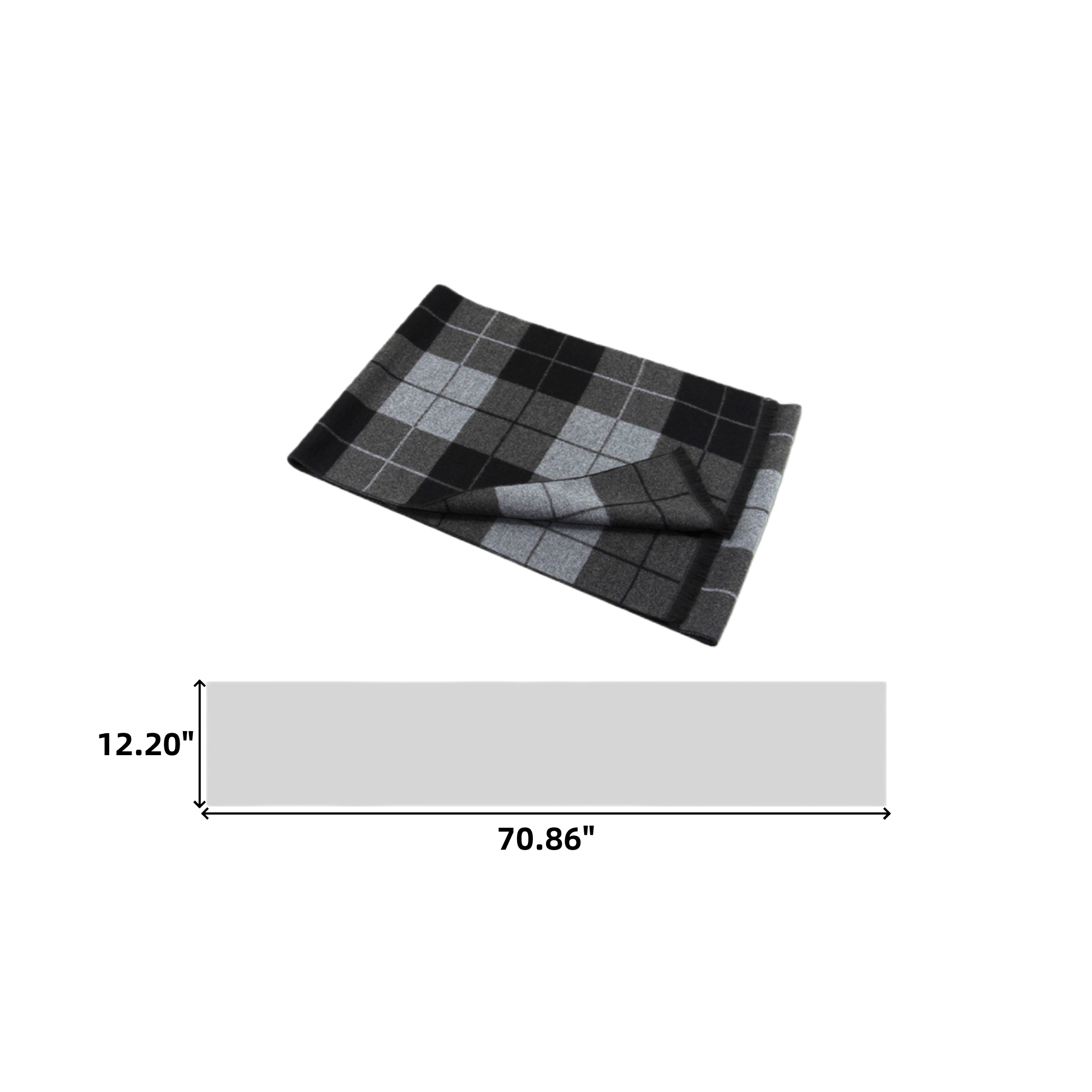 Cashmere Plaid Scarve 3